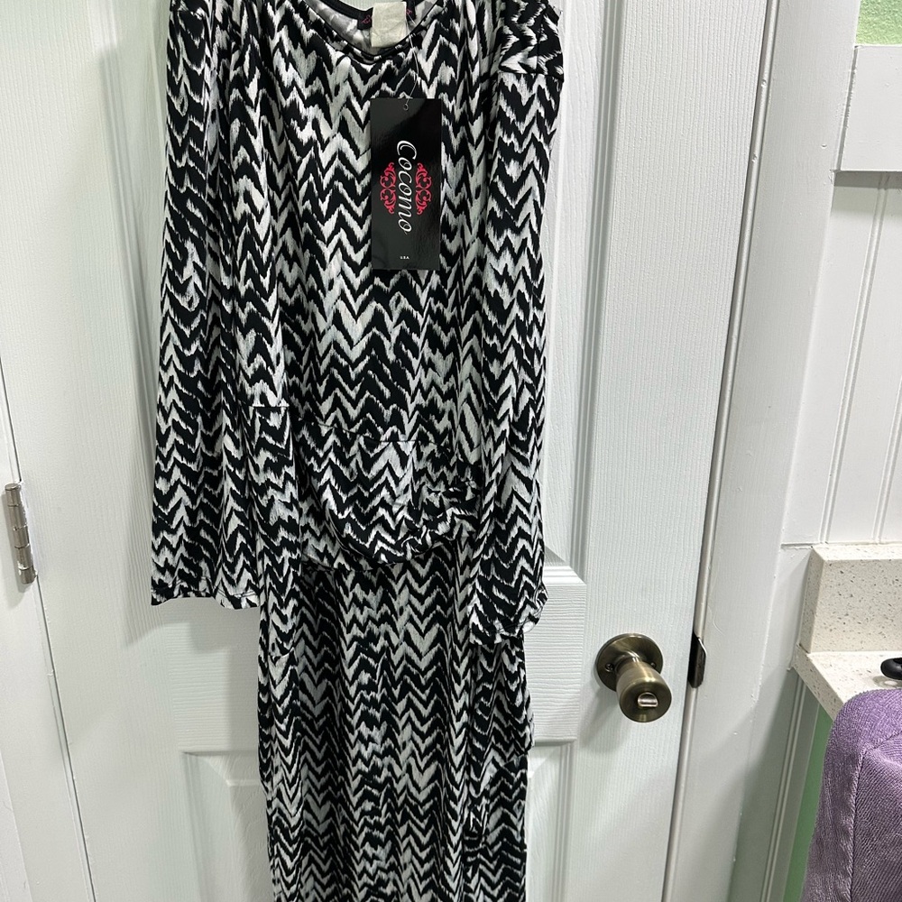 Cocomo Zigzag Pattern Wrap Dress